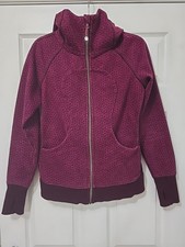 Lululemon Scuba Hoodie III Star Pixel Raspberry Bordeaux Drama Size 8