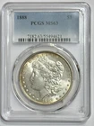 Morgan Silver Dollar 1888 PCGS MS 63 Uncirculated 90% Silver Rainbow Toning