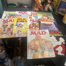 Vtg MAD Magazine Famous Celebrity Lot - Hulk Hogan, Sports, Sci-fi, Movies