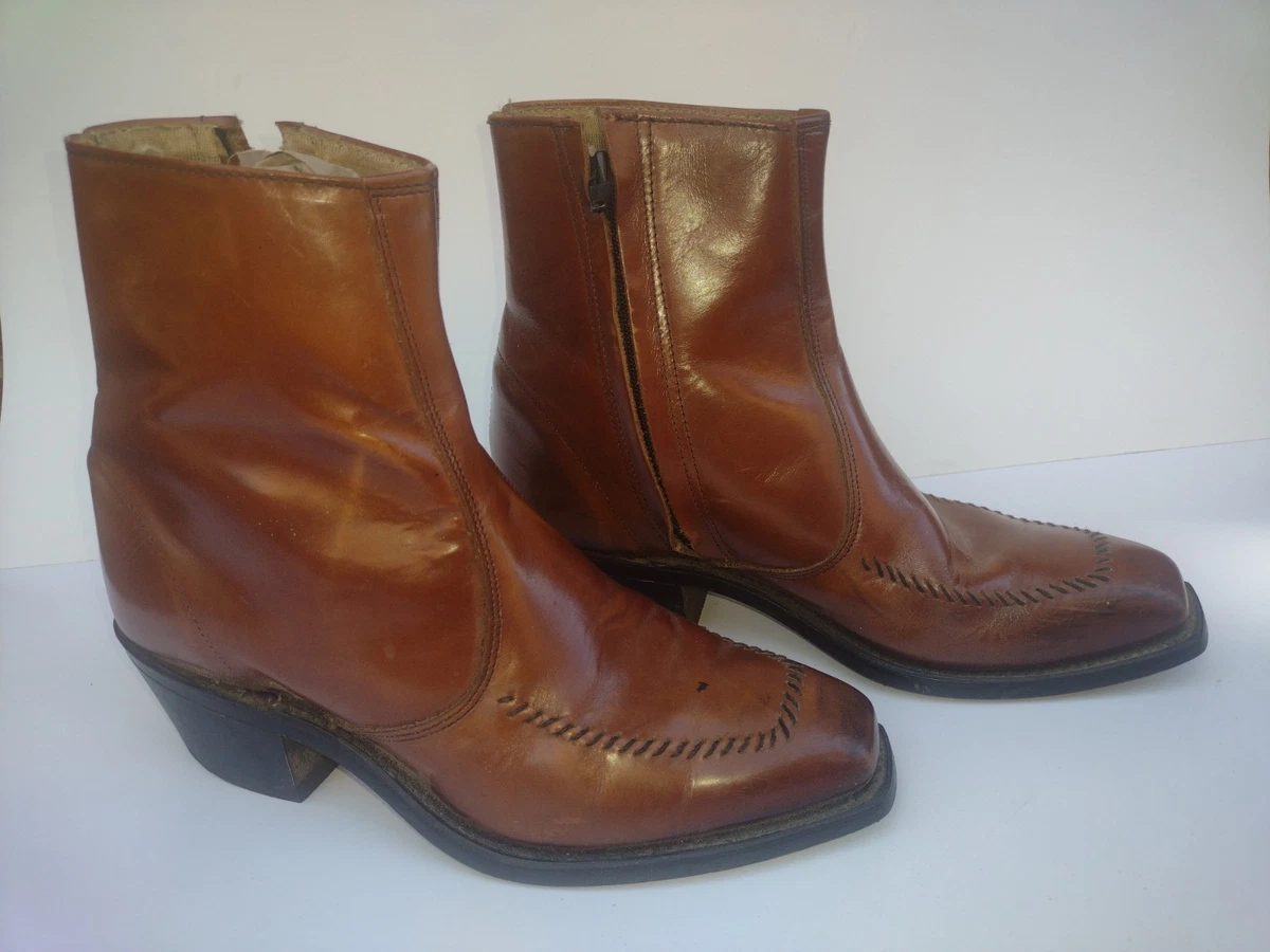 Vintage Wrangler Phoenix Cowboy Boots Mens 8.5D Brown Leather Western Made USA COWBOY BOOT RESTOCK ?️ Available now #heavenscloset  main image 3