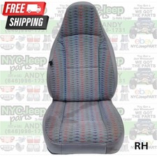 Passenger Front Seat Cloth Mist Gray Aztec 97-02 Wrangler Tj Right Passenger Front Seat Cloth Mist Gray Aztec 97-02 Wrangler Tj Right