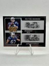 2021 Panini Classics Classic Combos Silver Jeff Saturday Peyton Manning HOF