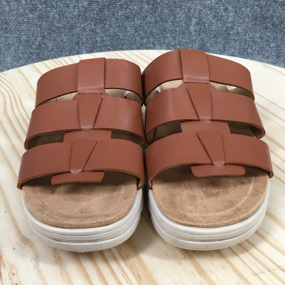 Sandalias Easy Spirit para mujer 8,5 M Salana 3 extensiones marrón imitación cuero informales abiertas Foto 4 de 4