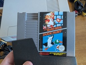 BOXED Nintendo NES Control Deck Console & Super Mario Bros 2x Pads Tested Works 