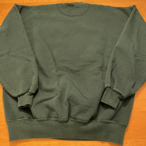 Sudadera De Colección Central Bible College Verde Cuello Redondo Talla XL Hecha en EE. UU. - Imagen 7 de 8