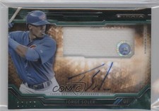 2015 Topps Strata Clearly Authentic Relics Green 10/75 Jorge Soler Auto 0a6