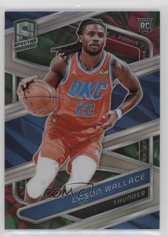 2023-24 Panini Spectra Rookies Menagerie Prizm Cason Wallace #164 1an9