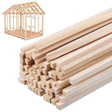 240 Pcs Balsa Wood Sticks 1/8" x 12" Square Wooden Dowels Rods Balsa Wood Str...