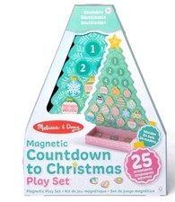 Melissa  Doug Countdown to Christmas Wooden Magnetic Advent Calendar Tree Pink