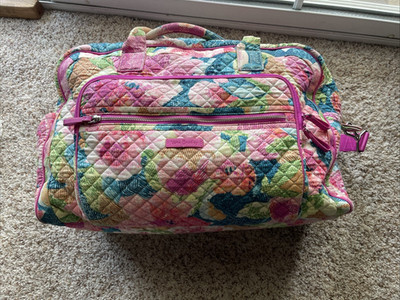 Vera Bradley Grand Weekender Duffel Bag Superbloom Quilted Travel Carry On 20''