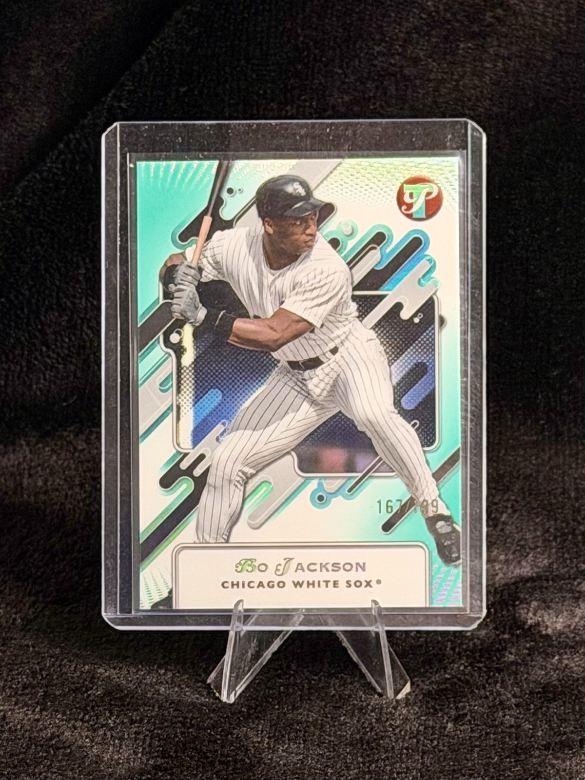 Bo Jackson 2025 Topps Pristine #61 Aqua Refractor /199 Chicago White Sox