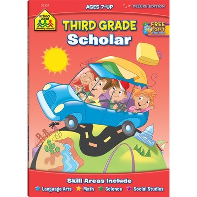 School Zone Third Grade Scholar Workbook: 64 Pages, 3rd Grade, Parts of Spee...