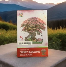 Pink Cherry Blossoms Tree House Micro Building Block #609.  2014 model