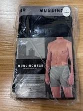 Munsingwear Boxer Briefs Kangaroo Pouch Black Gray 2pk Size Large Discontinued