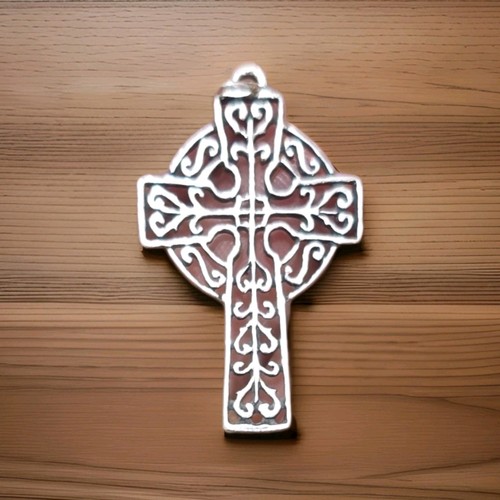 RETIRED - JAMES AVERY Adorned Celtic Cross Pendant 925 Sterling Silver 