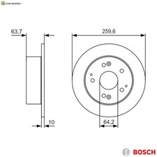 2x BREMSSCHEIBE 0 986 479 V39 FÜR HONDA ACCORD/VI/Hatchback/Mk/VII 2.2L 4cyl