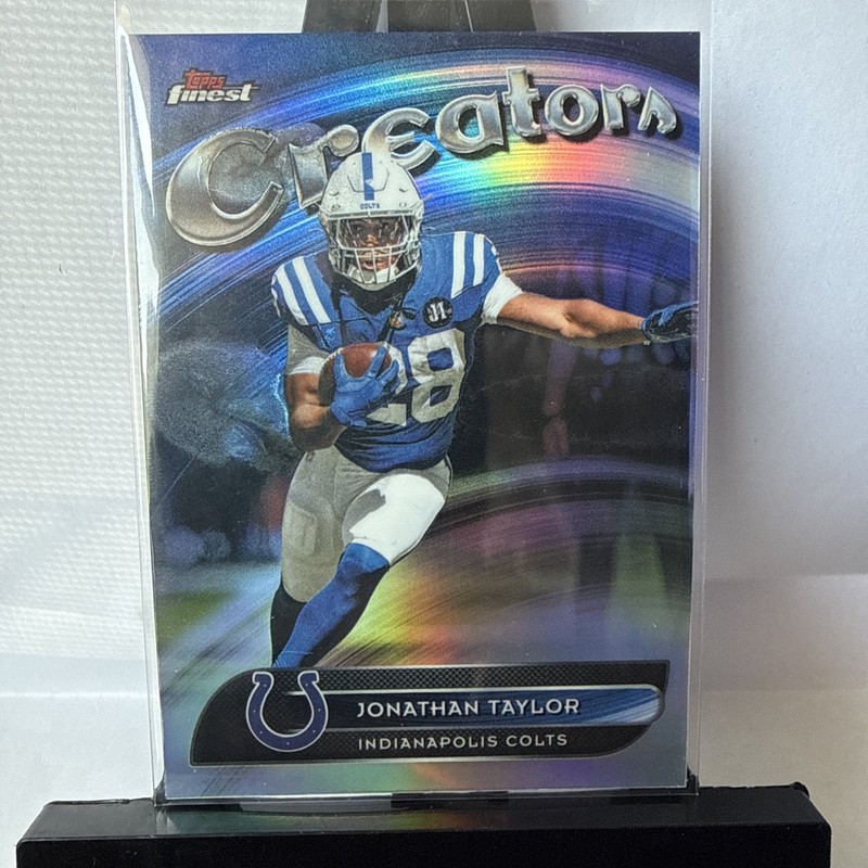 JONATHAN TAYLOR 2025 TOPPS FINEST CREATORS REFRACTOR #CR-13 COLTS Q4274