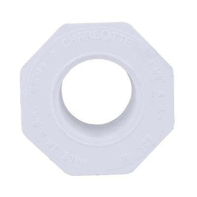 Charlotte Pipe PVC 02108 0950 Sch 40 PVC Bushing 1-1/4 Spigotx3/4 FPT Dia. in.