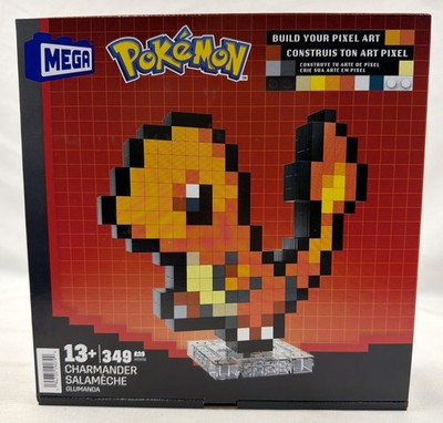 Mattel Mega HTH76 Pokémon CHARMANDER Pixel Art- 349 Pieces. New