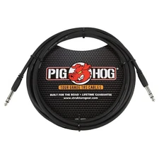 Pig Hog PTRS15 High Performance 1/4" TRS Instrument Cable, 15 Feet