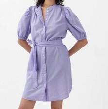 Gap Women’s Linen-Cotton Mini-Shirtdress-Purple Lavender -Sz: XL - TAGS