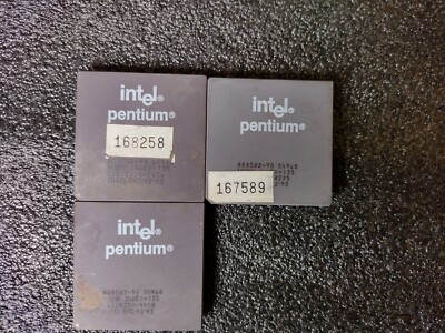 CPU Classic Intel Pentium 90 A80502-90 SX968 Prozessor Keramik Vintage Gold