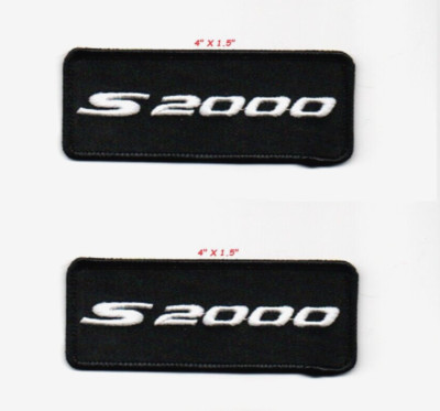 HONDA RACING TEAM MUGEN PERFORMANCE PARTS S2000 iron-on/sew-on White S2000 2-PC