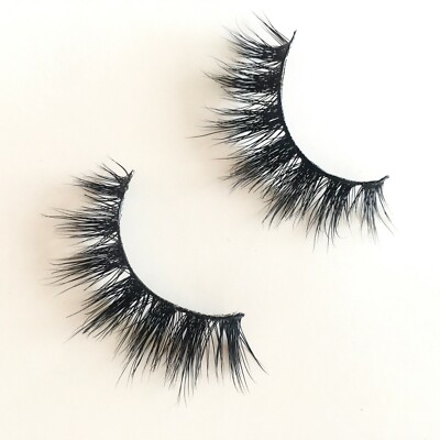 New 3 Pairs natural fluffy 3D Mink False Eyelashes Wispy Cross Extension Lashes