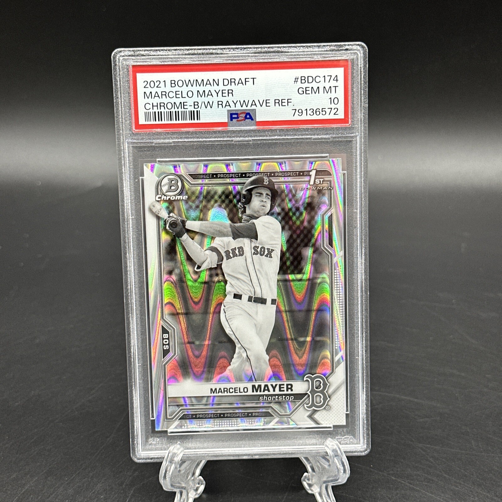 2021 MARCELO MAYER BOWMAN CHROME PSA 10 BLACK WHITE RAYWAVE REFRACTOR Lot5943