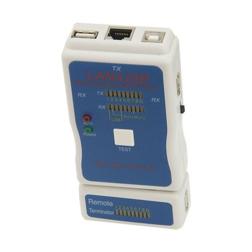 Tester for RJ45 /USB /RJ11 /BNC /RCA Cables with leather protective pouch - 第 2/4 張圖片