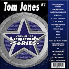 TOM JONES 2 LEGEND SERIES KARAOKE CD G Vol-180 If I Ruled The World w/PRINT