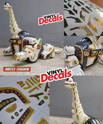 Decals Replacement Dx vintage Titanus Megazord Power Ranger King Brachion