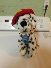 Vtg Dakin 1985 Plush Fire House Department Dalmation Dog Fritz Original Blue Tag