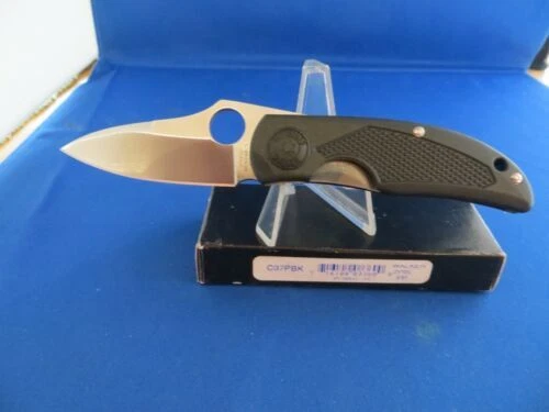 Spyderco Black Collectible Vintage Folding Knives