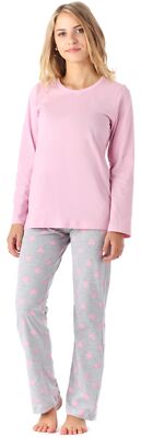 Merry Style Mädchen flauschig weich Schlafanzug Langarm Pyjama 158-176