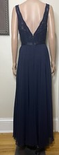 Women's Blue Sleeveless Maxi Dress