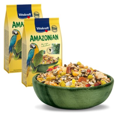Vitakraft Amazonian Bird Cage Food Seed 750g Parrot Macaw and