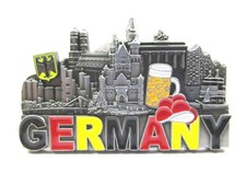Germany Magnet Metall Souvenir Frankfurt Hamburg Berlin München Neuschwanstein