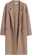 Cardigan Women Oversized Open Front Sweater Coat Long Sleeve Lapel Blazer Jacket