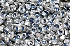 50pcs #10-32 304 Stainless Steel Nylon Insert Hex Lock Nuts Nyloc