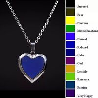 Stylish Emotion Linked Colour Changing Mood Tracker Heart Locket & Necklace
