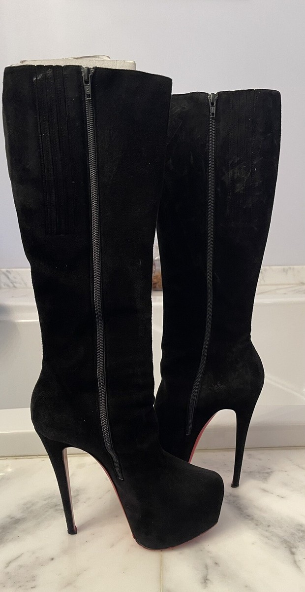 EU39.5 Christian Louboutin ブーティ 黒 450A Christian Louboutin Booties 39.5 | eBay