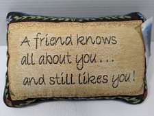 Manual Woodworkers and Weavers A Friend Knows pillow made in USA Throw Pillow
