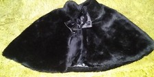 Faux Fur Toddlers Dressy Short Jacket Coat Wrap Pancho Cape Unworn