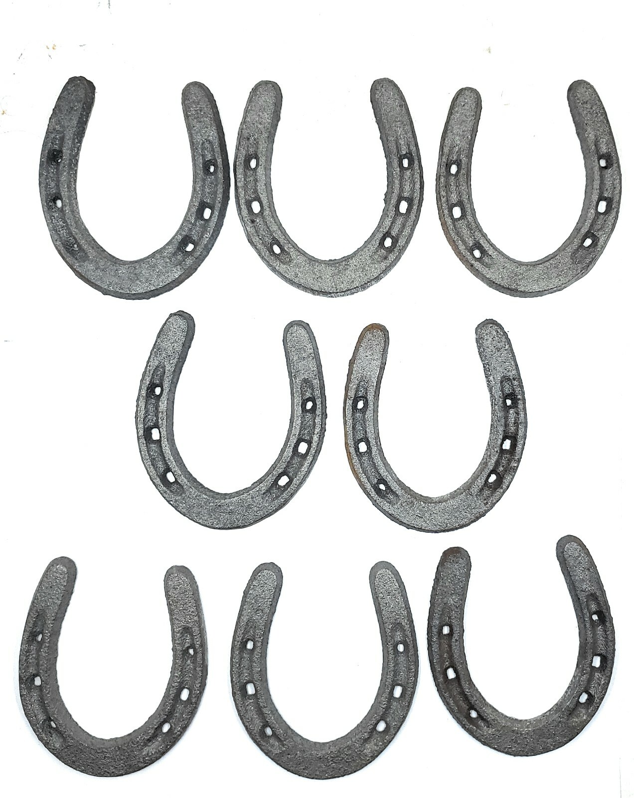 8 Small Cast Iron Horseshoes for Decoration Craft Rusty Rustic Farmhouse Decor eBay