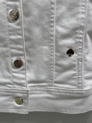 Kate Spade White Denim Jean Jacket Size XS | eBay