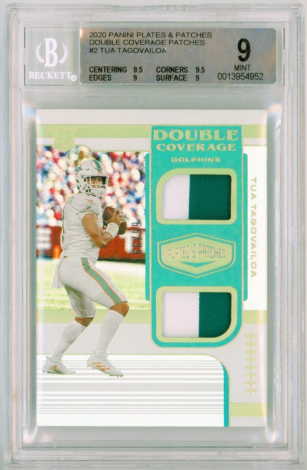 Tua Tagovailoa Panini Plates & Patches Double Coverage Memorabilia #DCTT Base