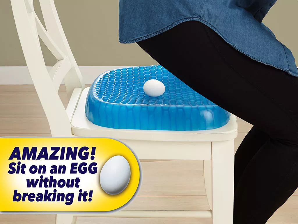 BulbHead Egg Sitter Seat Cushion with Non-Slip Cover, Breathable Honeycomb  97298060243