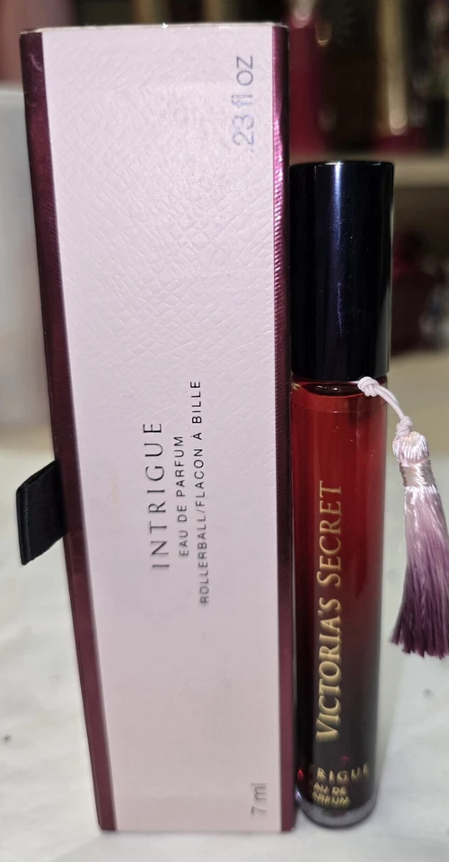 全新带盒 Victoria's Secret Intrigue 香水滚珠 - 0.23 盎司/8 毫升已停产 — 第 3/3 张图片