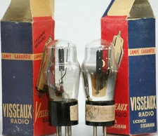 45 tube pair power tubes visseaux france mono plate black a245 2a3 amplifier 245